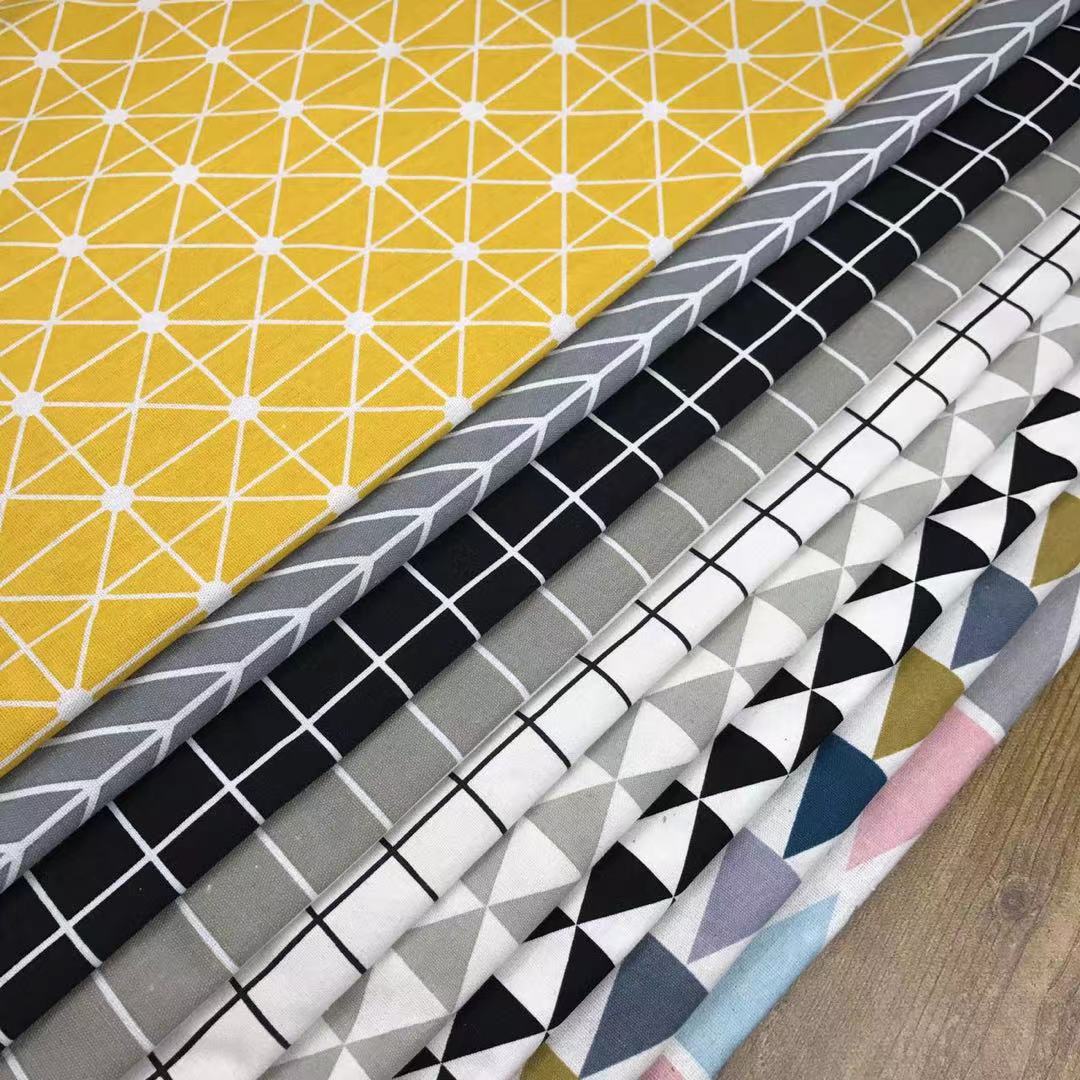 Прямые поставки льняной ткани, печать на подушках, геометрические фигуры