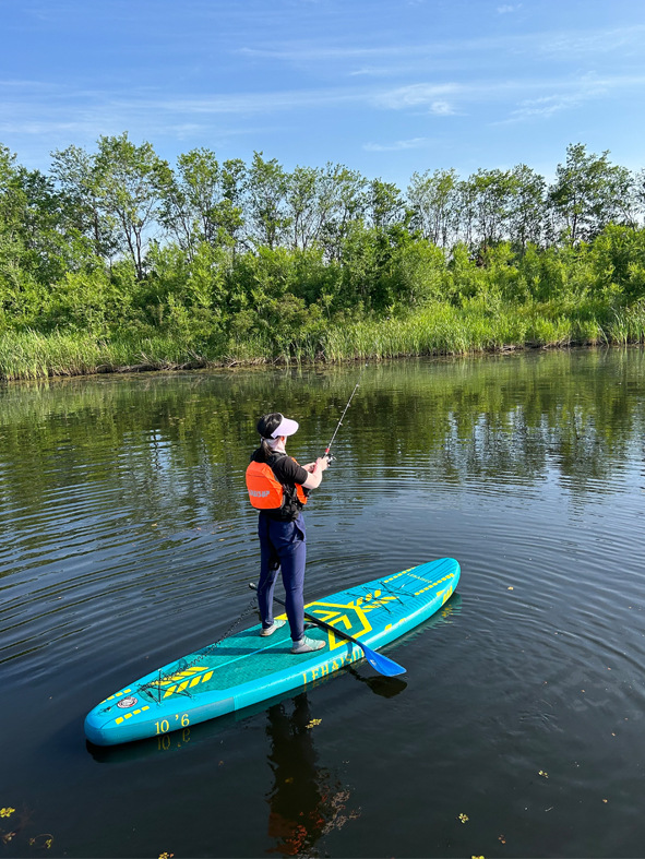 Lehai Paddle Board Boat Anti-Rollover Balance Fishing Boat Double Paddle Board Surfing Sea Fishing Luya Sup Paddle Board Customization