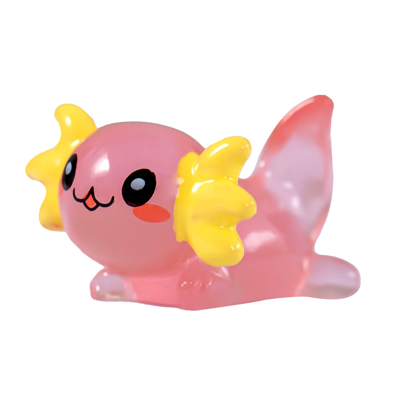 Micro-Landscape Ornaments, Luminous Hexagonal Dragon Ornaments, Fish Tank, Moss Landscaping, Resin Crafts, Desktop Ornaments