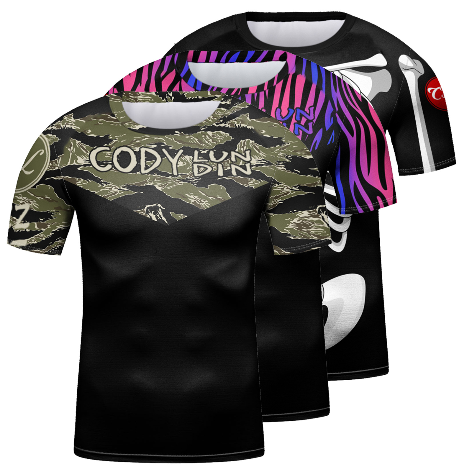 New boys' sports short sleeve outdoor running leisure sports football breathable quick-drying digital exquisite printing