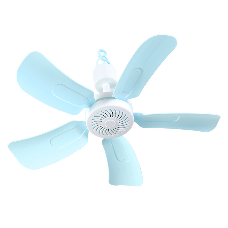 Small Ceiling Fan Small Mini Micro Fan Dormitory Student Ceiling Fan Mosquito Net Bed Household High Wind Sound Electrostatic Fan
