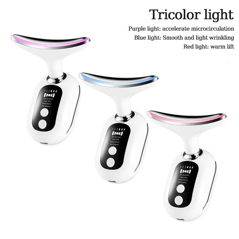 Ems Neck Beauty Device, Facial Introduction Device, Neck Lifting and Wrinkle-Reducing Beauty Device, Anti-Aging, Hot-Selling Cross-Border Product