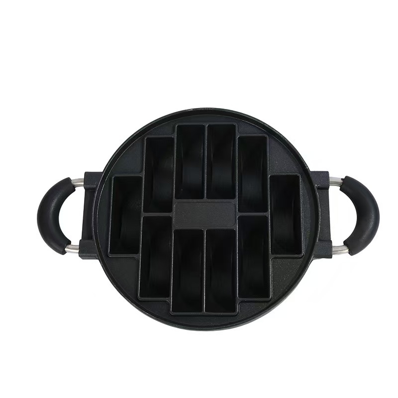 Factory supply porous aluminum die-casting cake mold egg hamburger cake baking tray 8-hole fried egg mold tray