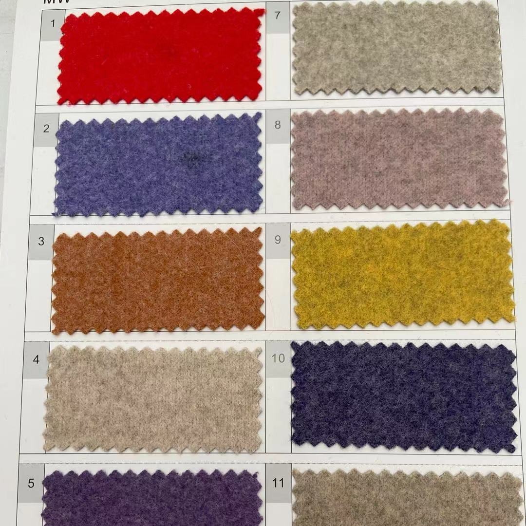 Шелково-хлопковая твидовая ткань для длинного шершава пальто женская осень и зима однотонная твидовая ткань