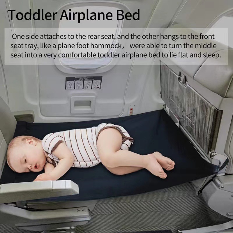 Baby Hammock Out Portable Children's Airplane Travel Bed Baby Car Seat Pedal Extension Pad Lying Sleep Artifact
