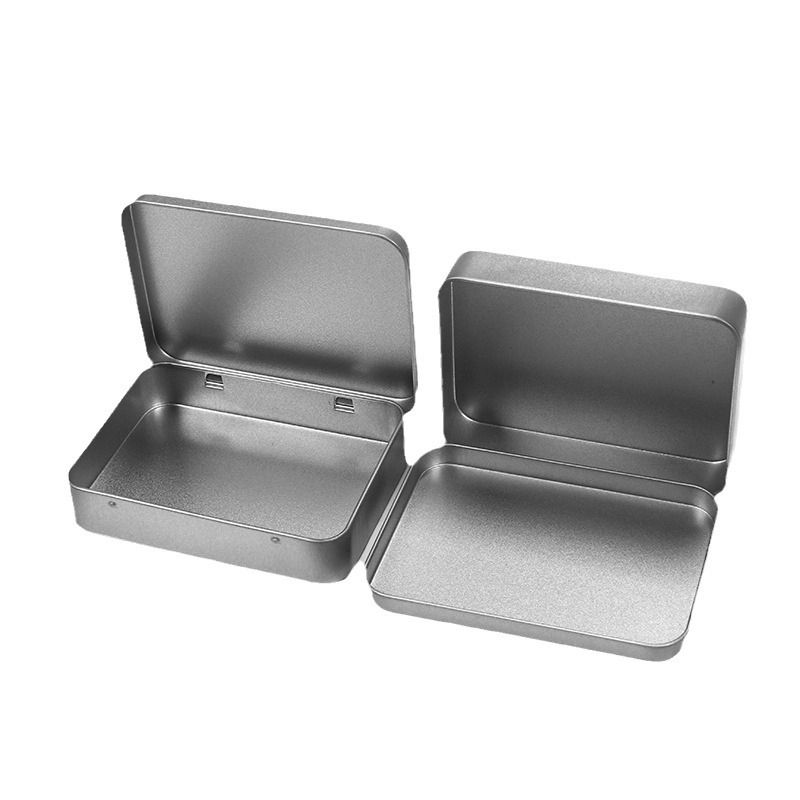 115-Piece Flip-Top Tin Box with Logo Lining, Rectangular Ins-Style Gift Box, Tinplate Gift Box