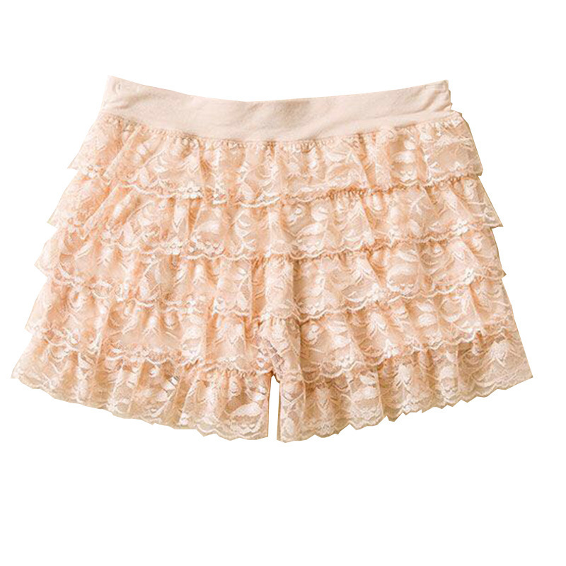 Lace Can Be Worn Outside Leggings, Loose Large Size Sexy Arm-Lifting Safety Pants for Female Students, Anti-Exposure Shorts, Summer Thin Style