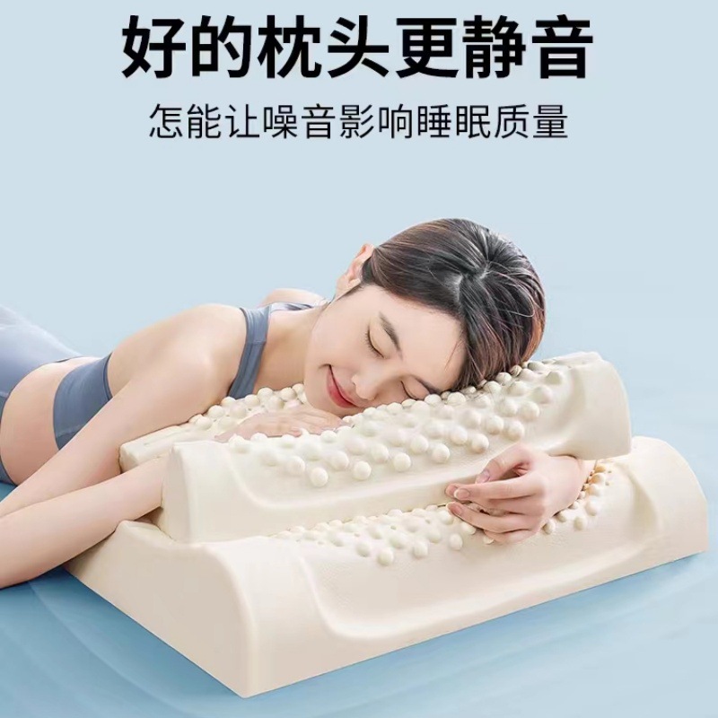 Latex Pillow Thailand Latex Neck Pillow Rubber Cervical Single Pillow Sleeping Household Pillow Core Factory Wholesale