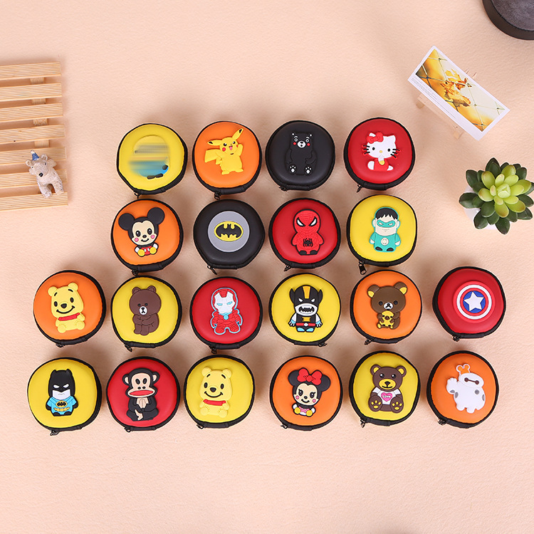 Factory wholesale Korean cute cartoon headphone bag portable storage bag small coin purse children's bag spot cosmetic bag