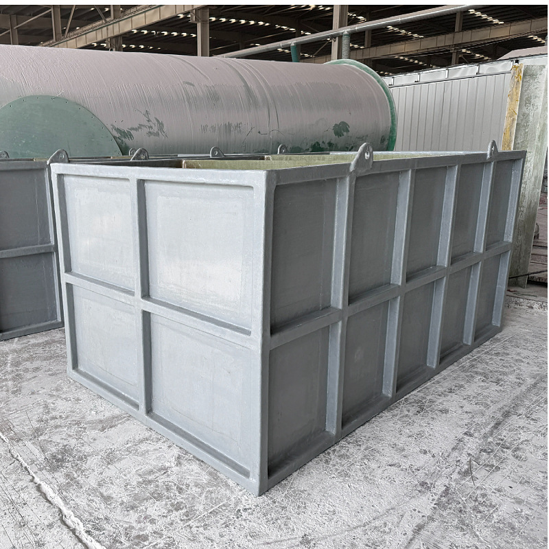 Glass fiber reinforced plastic electrolytic cell industrial oxidation electroplating pickling tank chemical laboratory acid and alkali resistant glass fiber reinforced plastic washing tank