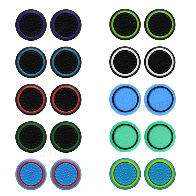 PS4 rocker cap XBOX PS5 rocker cap game luminous silicone cap two-color game Universal handle button