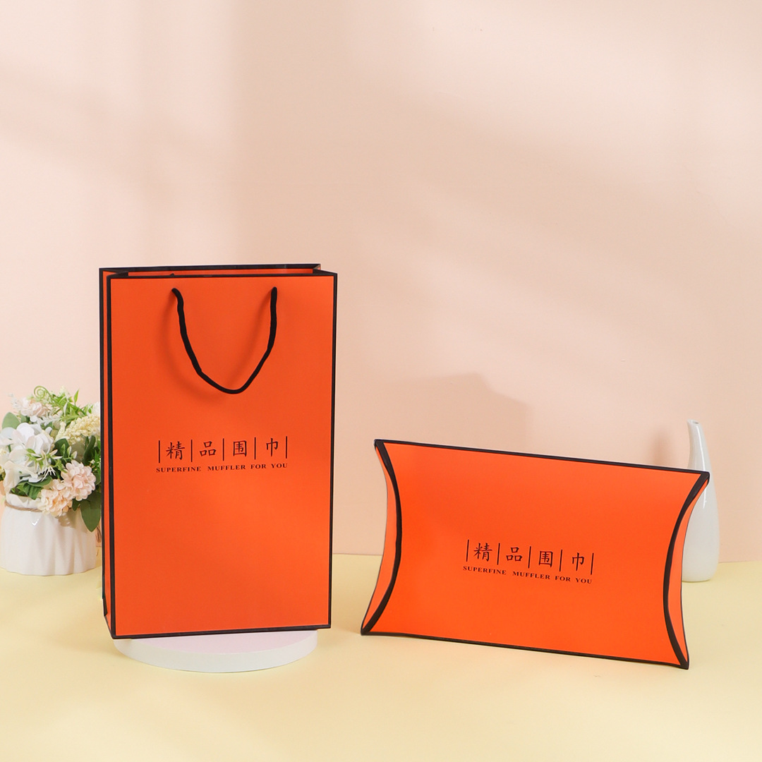 Новая высококачественная подарочная коробка для шарфа, упаковка для шарфа, оптовая продажа