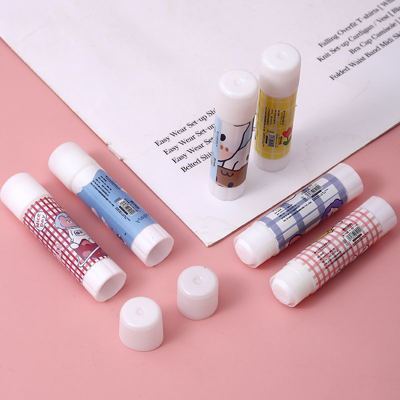 Cartoon glue stick student office supplies glue stick kindergarten high viscosity strong handmade DIY children's glue