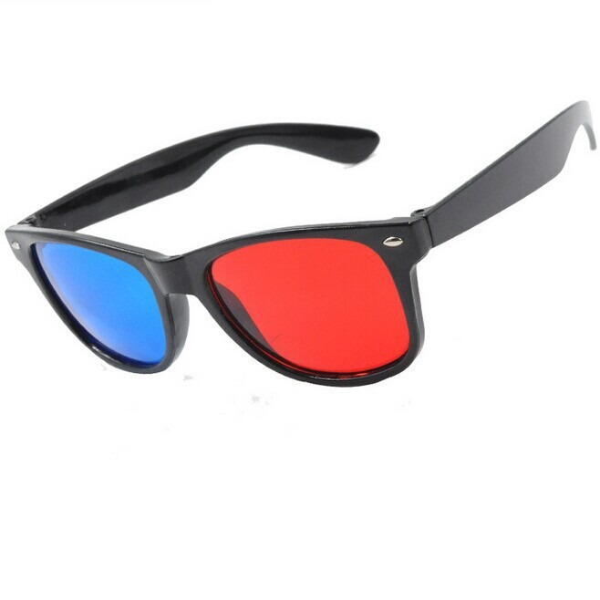 2024m Nail Style Red and Blue 3D Glasses Stereo Glasses Factory Direct Sales Export European and American 2140m Nailed Red and Blue Glasses