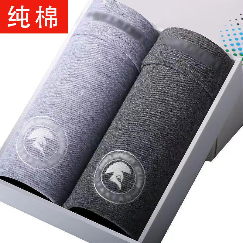 2 пары боксёров для мужчин из хлопка, удобные, дышащие, большие размеры