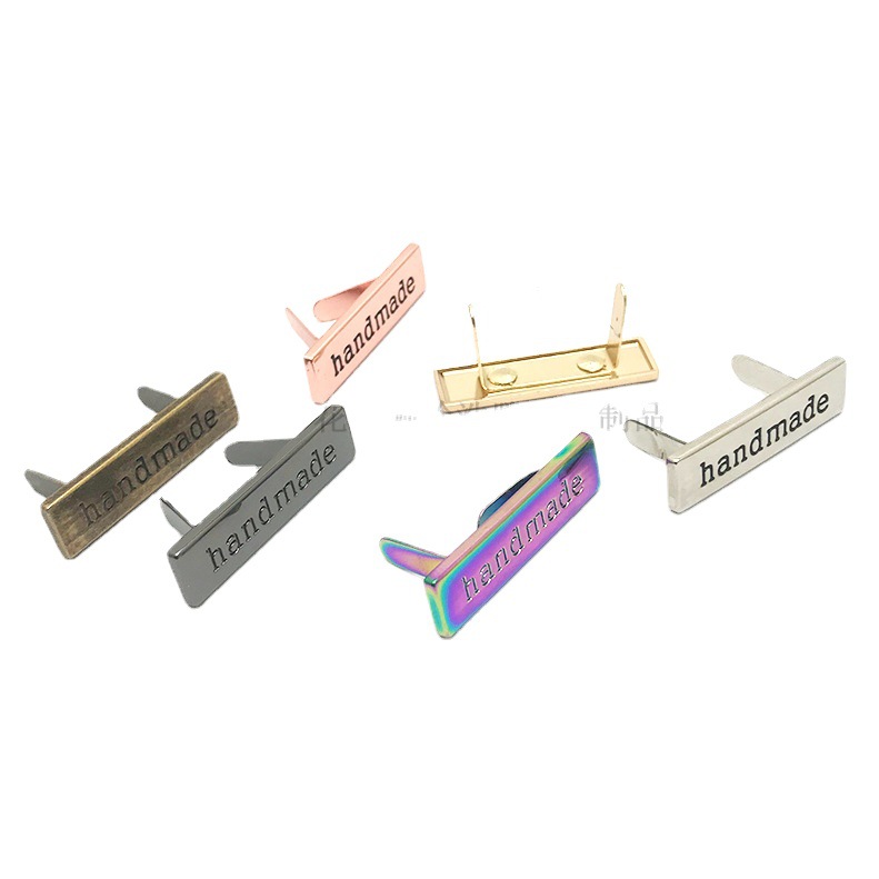Cross-border handmade standard metal bag mark DIY hand-made bag trademark decorative alloy sign spot