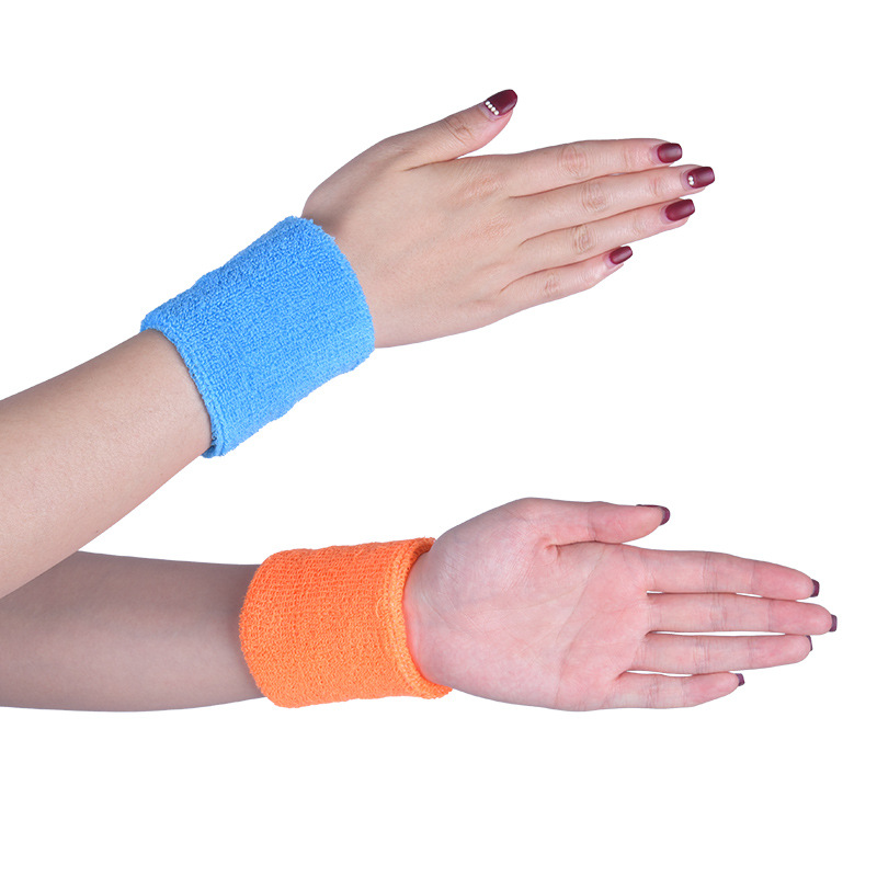 Sports protective gear towel wrist guard elastic wrist guard running basketball sweat absorbent towel wrist guard embroidered LOGO