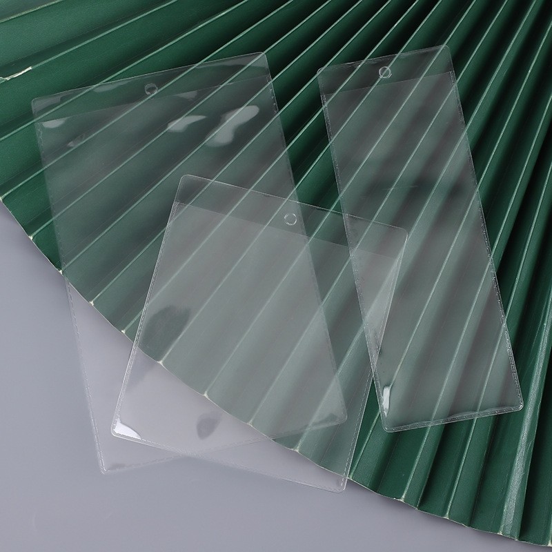 Wholesale Transparent Tag Bag Cover Opp Clothing Label Bag Punched Flat Flap Pocket Pants Card Bag Transparent Packaging Bag