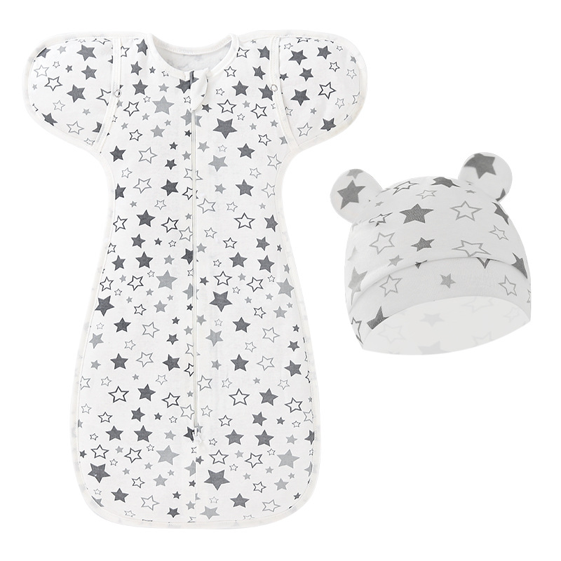 Foreign Trade Europe and the United States Newborn Surrender Swaddling Baby Spring Silkworm Sleeping Bag Baby Anti-startling Hug Delivery Room Wrapping Towel