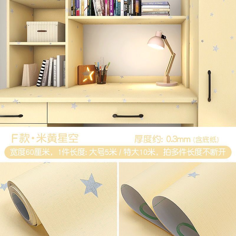 Dormitory Desktop Sticker College Students' Dormitory Table Desk Wardrobe Refurbished Wallpaper Self-adhesive Waterproof Table Sticker Ping Run
