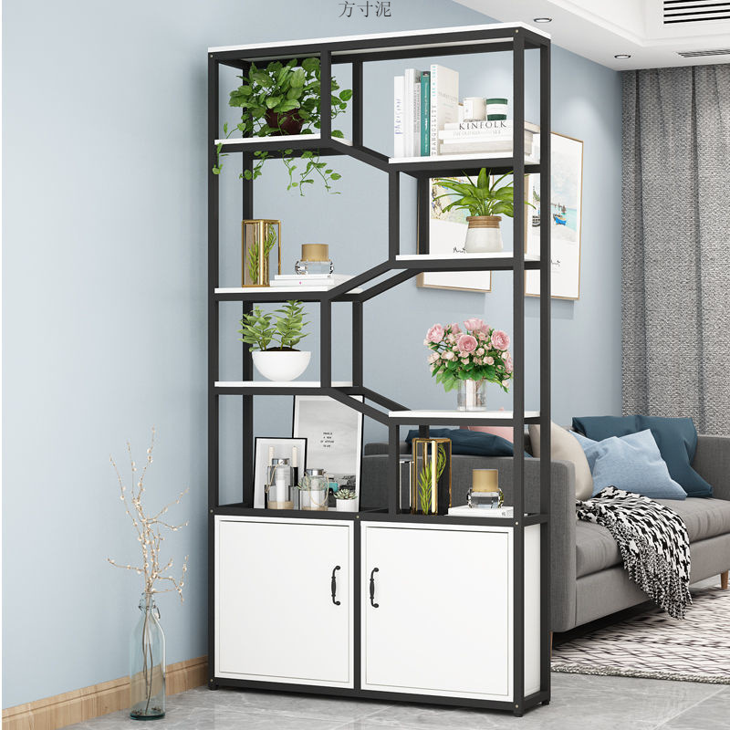 Strong Load-Bearing Iron Screen Office Partition Cabinet Living Room Storage Cabinet Display Cabinet Entrance Entrance Cabinet Wholesale