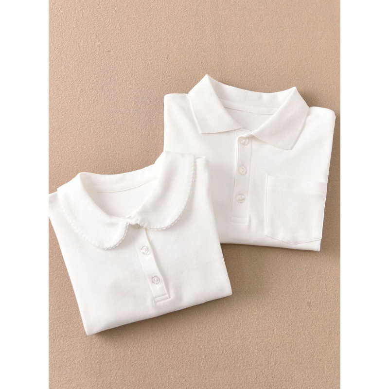 School Uniforms, Performance Clothes, Versatile Exported to Japan, White Student T-Shirts, Bottoming Shirts, Boys and Girls, Kidsren's Bottoming Shirts