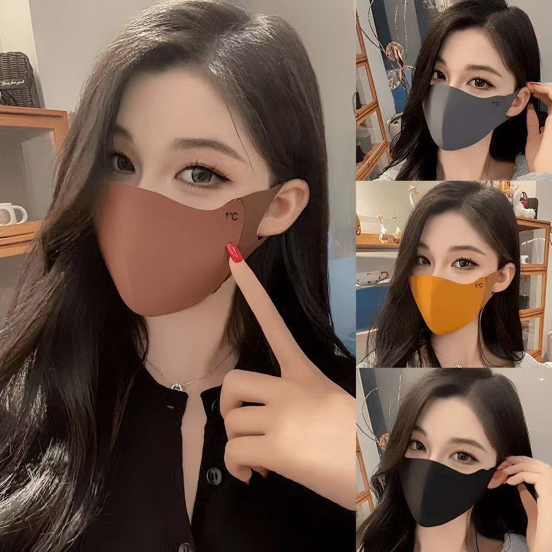 Winter Maillard Mask Women's Warm Windproof Cold-proof Dustproof Sponge Traceless Fashionable Washable Eye Angle Mask