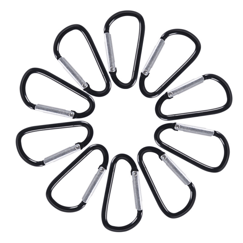 No.5 D Aluminum Alloy Mountaineering Buckle high quality Backpack Hanging Buckle Outdoor Mountain Climbing and Rock Climbing Spring Quick Hanging Water Cup Buckle