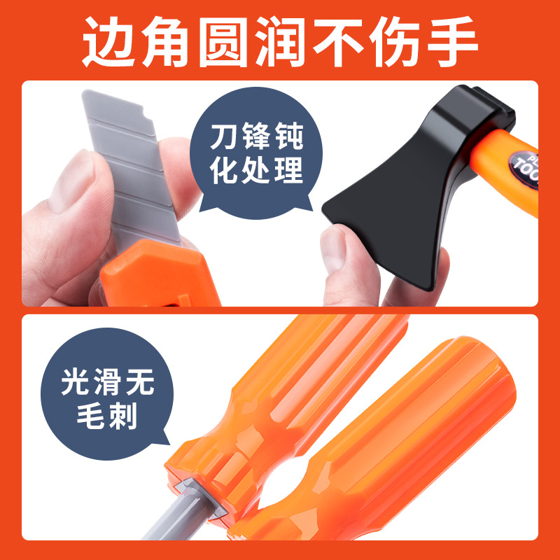 Cross-Border Children's Screw Toy Tool Box Detachable Simulation Repair Tools Electric Drill Screw Wrench Complete Set