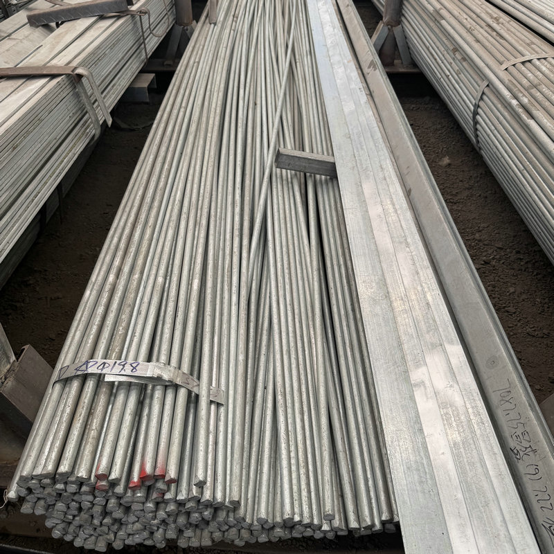 Galvanized Round Steel, Hot-Dip Galvanized Construction Lightning Rod Grounding Wire, Cold-Dip Galvanized, Electrically Galvanized Solid Round Steel