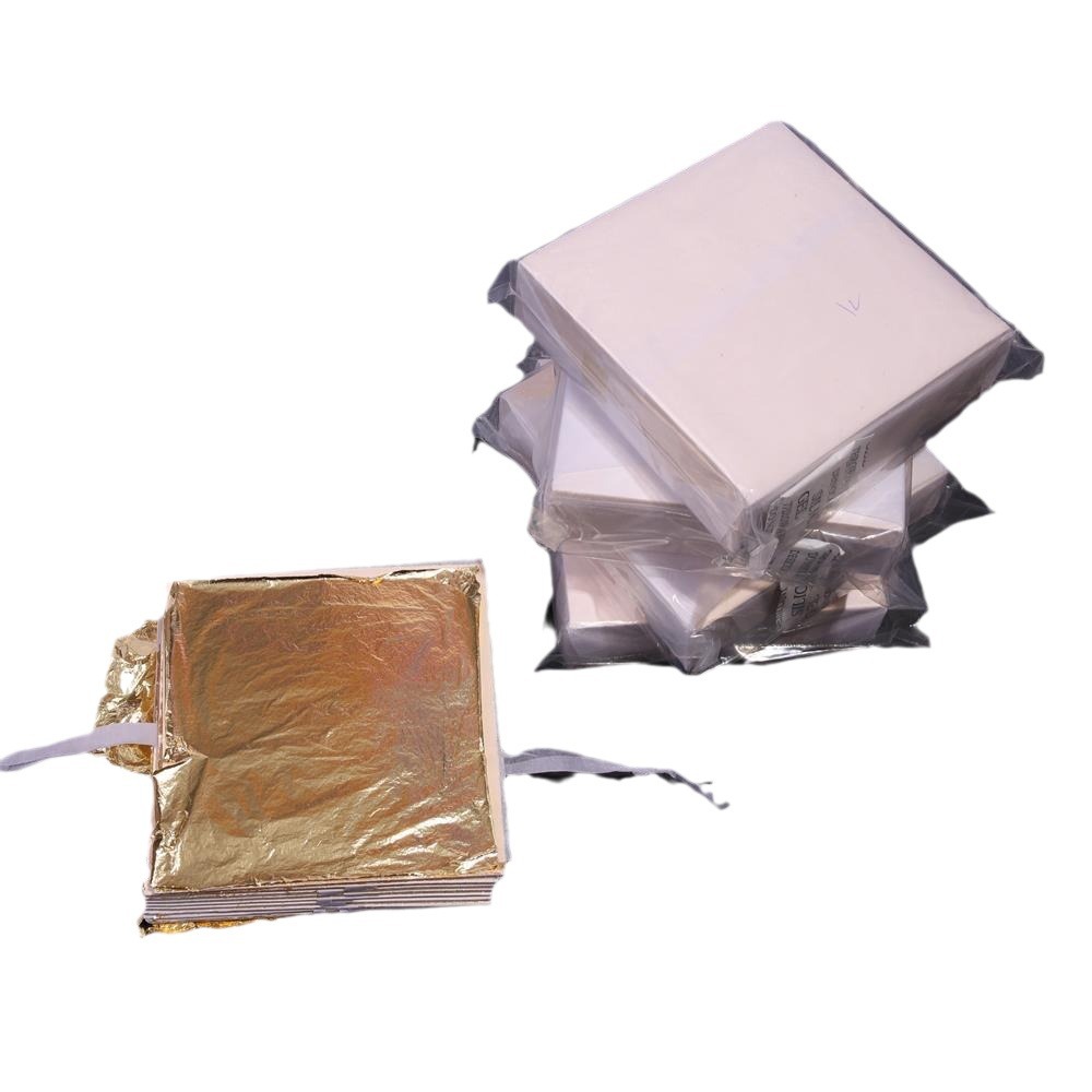 New Gold Foil Paper Decorative Top Buddha Statue Gold Foil Craft Gold Foil Manicure Imitation Gold Foil Square Gold Foil 100