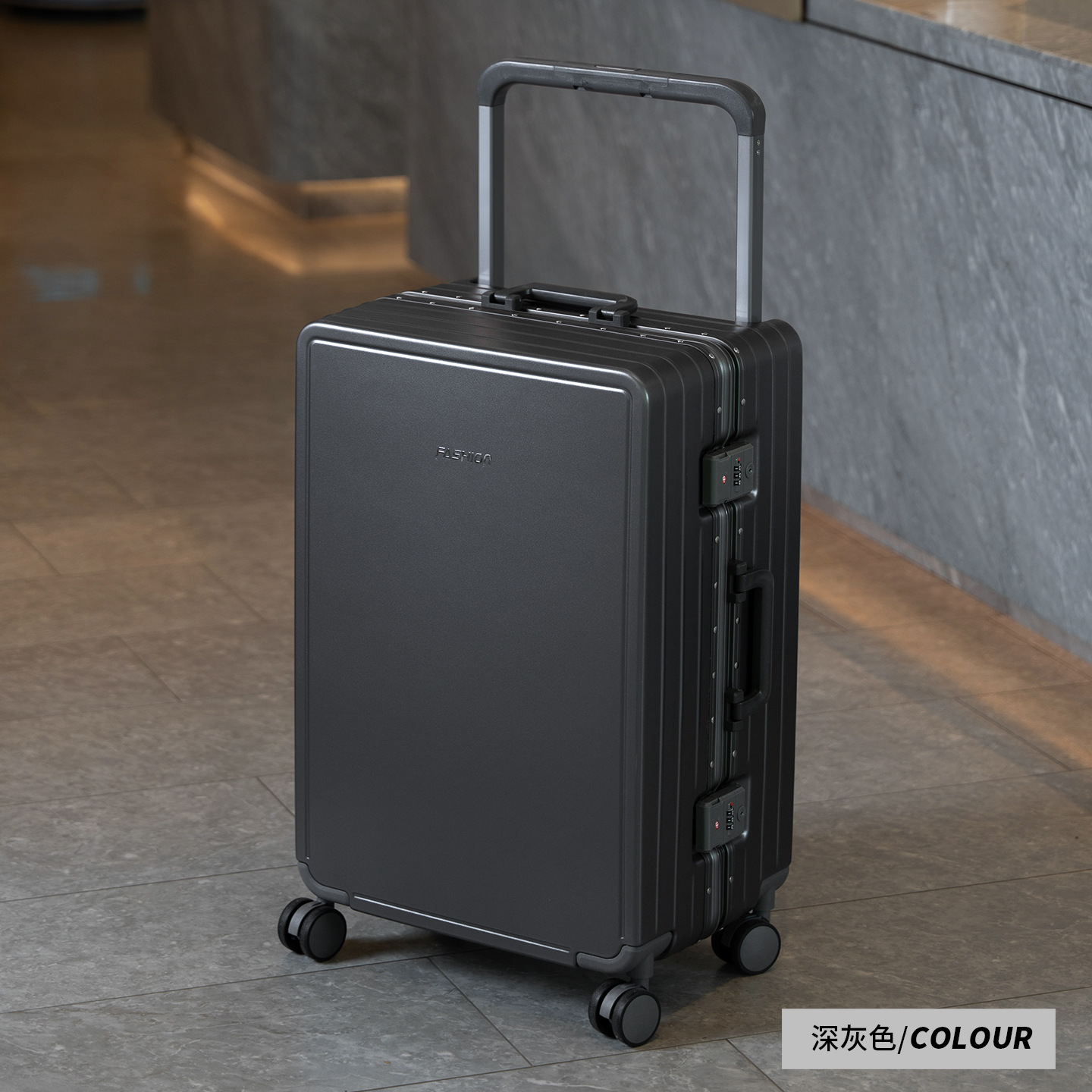 Luggage case wide pull rod 24 inch anti-fall boarding case 20 inch female pull luggage case 26 inch large capacity suitcase mute wheel