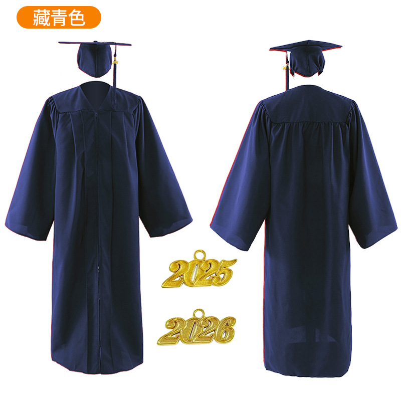 Cross-Border Amazon American College Student Bachelor's Uniform, Degree Uniform, Adult Graduation Dress Suit, Doctor's Master's Uniform