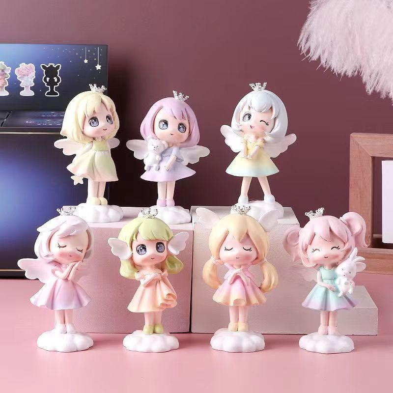 Trendy Pvc Doll Resin Pendant Ornaments Vinyl Pu Toys Ip Image Game Peripheral Blind Box Doll Customization