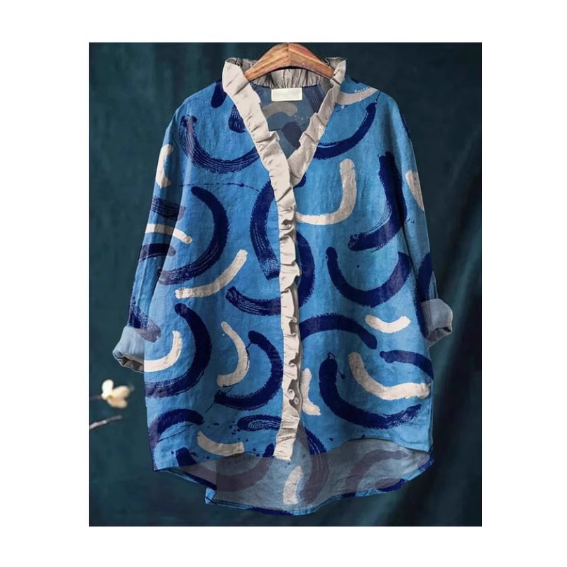 Cross-border 2025 Summer Women's New Amazon AliExpress Loose Print Round Neck Casual plus size Women's T-shirt