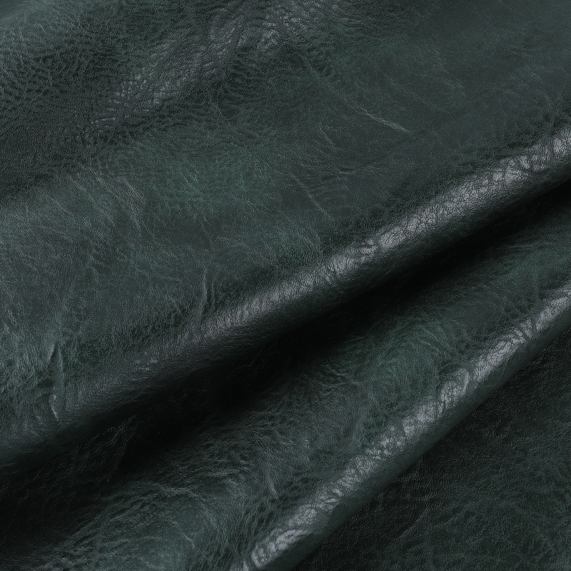 Y2512 Double Color Crazy Horse Pattern Leather Fabric 1.0mm Retro Semi-PU Leather Briefcase Sofa Furniture Handbag Leather