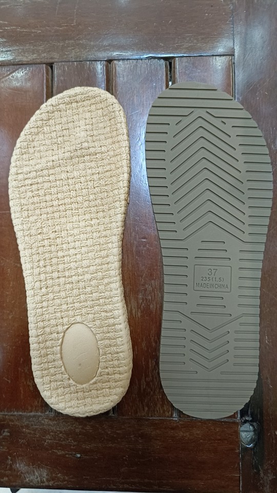 Промежуточная подошва из ЭВА, имитация конопляной веревки