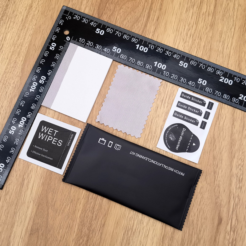 Hydrated film film kit with scratch card with cloth scraper cross-border mobile phone film cleaning tool set