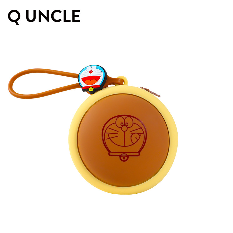 Genuine Authorized Doraemon Stereo Silicone Pendant Bag Causeway Burned Earphone Bag Creative Memory Bread Coin Purse