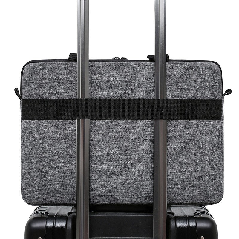 New Business Notebook Simple Solid Color Large Capacity Thickened Computer Bag with Printed Logo Laptop Bag Factory