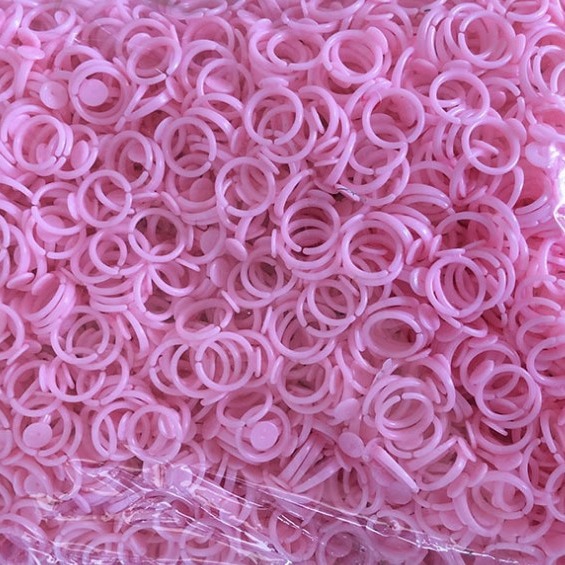 diy children's ring base family handmade materials pink diy plastic ring resin jewelry accessories