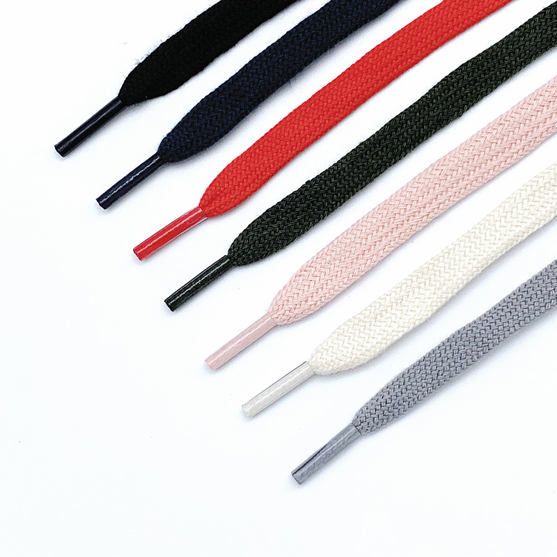 Small white shoes shoelace rope white cotton shoelace men and women pure white flat shell head Sports canvas shoes rice white shoelace