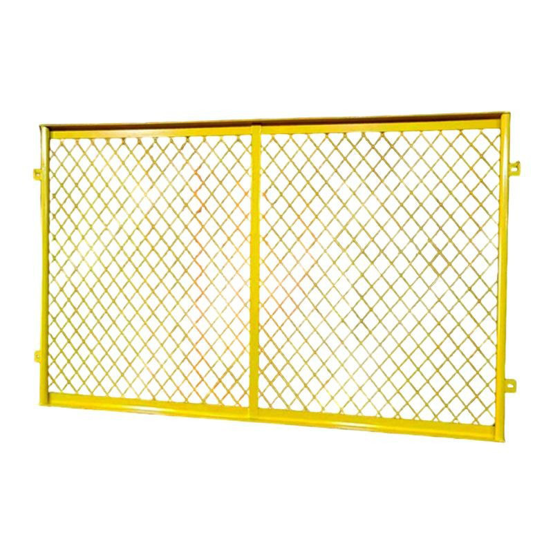 Coal Mine Belt Conveyor Yellow Guardrail Safety Guardrail Conveyor Belt Guardrail Conveyor Equipment Safety Guardrail