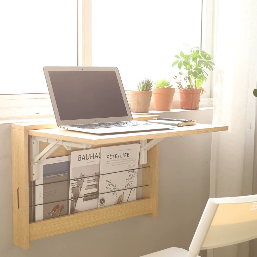 Wall-mounted Multi-functional Folding Study Table Household Small Apartment Dining Table Environmentally Friendly Invisible Hanging Wall Notebook Desk Board