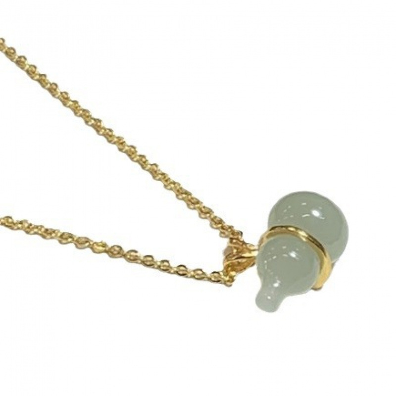 Jufulin Real Pat Natural Hetian Jade Identification Book Light Luxury Woolen Chain 925 Silver Pendant Real Hetian Jade Pendant