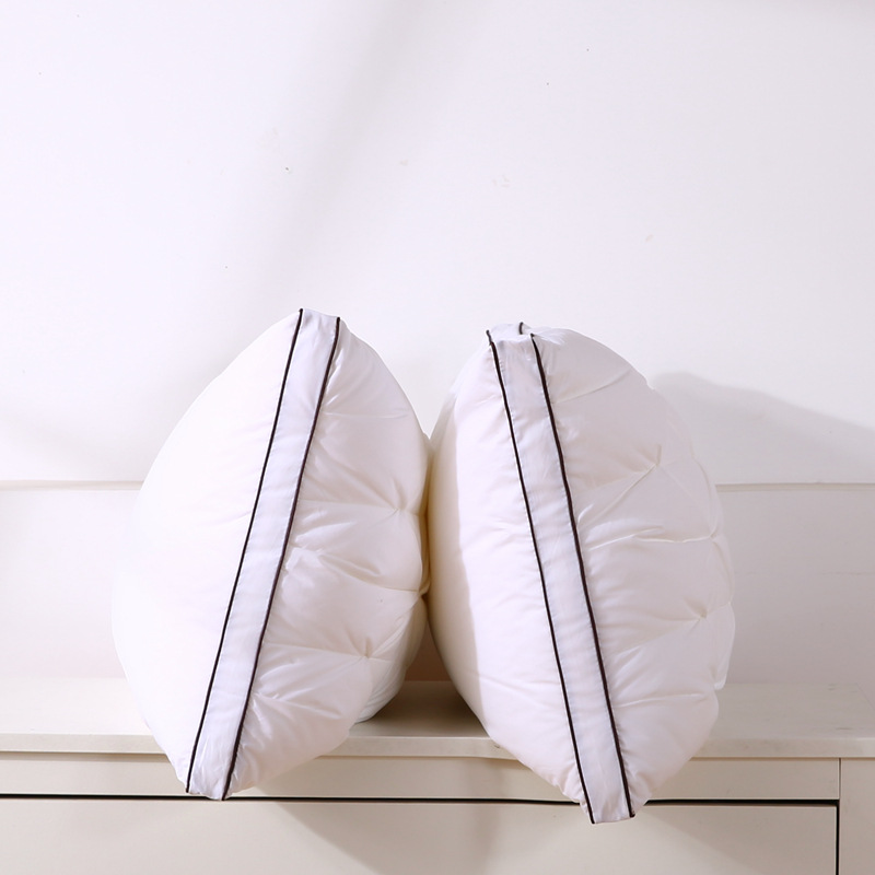 Cotton Satin Hotel Thickeneded Bread Twisted Feather Velvet Pillow Core Cervical Spine Washable Single High Pillow