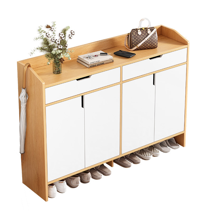 Shoe Cabinet Home Entrance Large Capacity Simple Entrance Cabinet Nordic Balcony Storage Storage with Door Storage Cabinet Shoe Rack