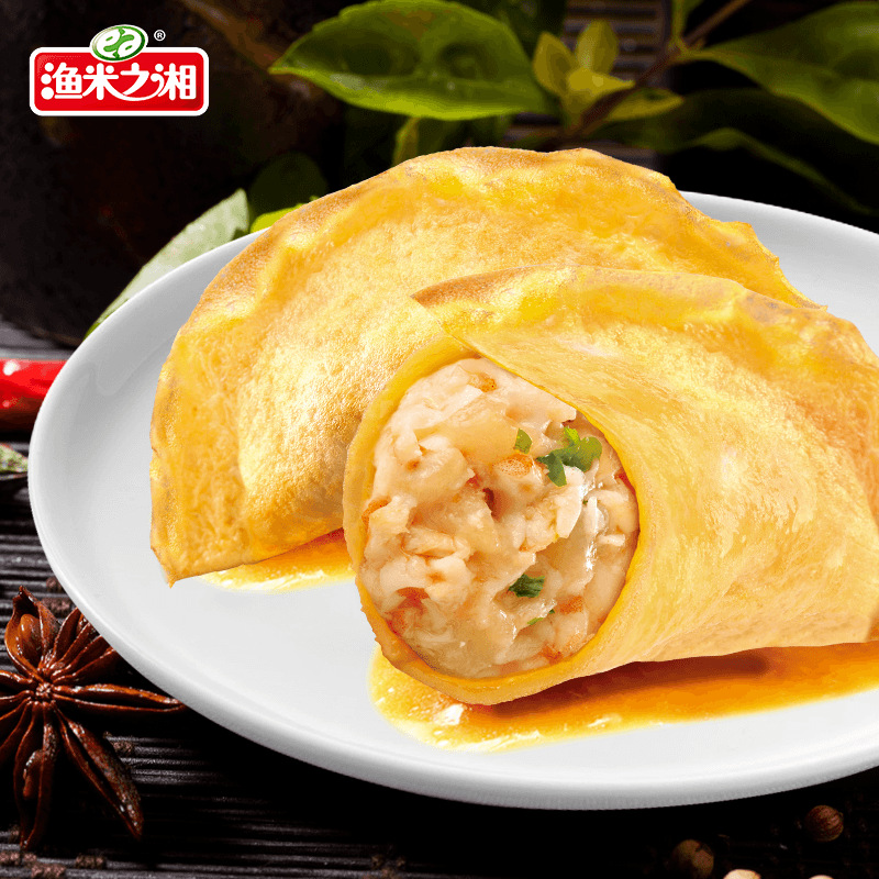 Yumi Zhixiang Flavored Egg Dumplings, Spicy Flavor, 15g X 20 Packs, Ready-To-Eat Instant Egg Dumplings, Hunan Specialty