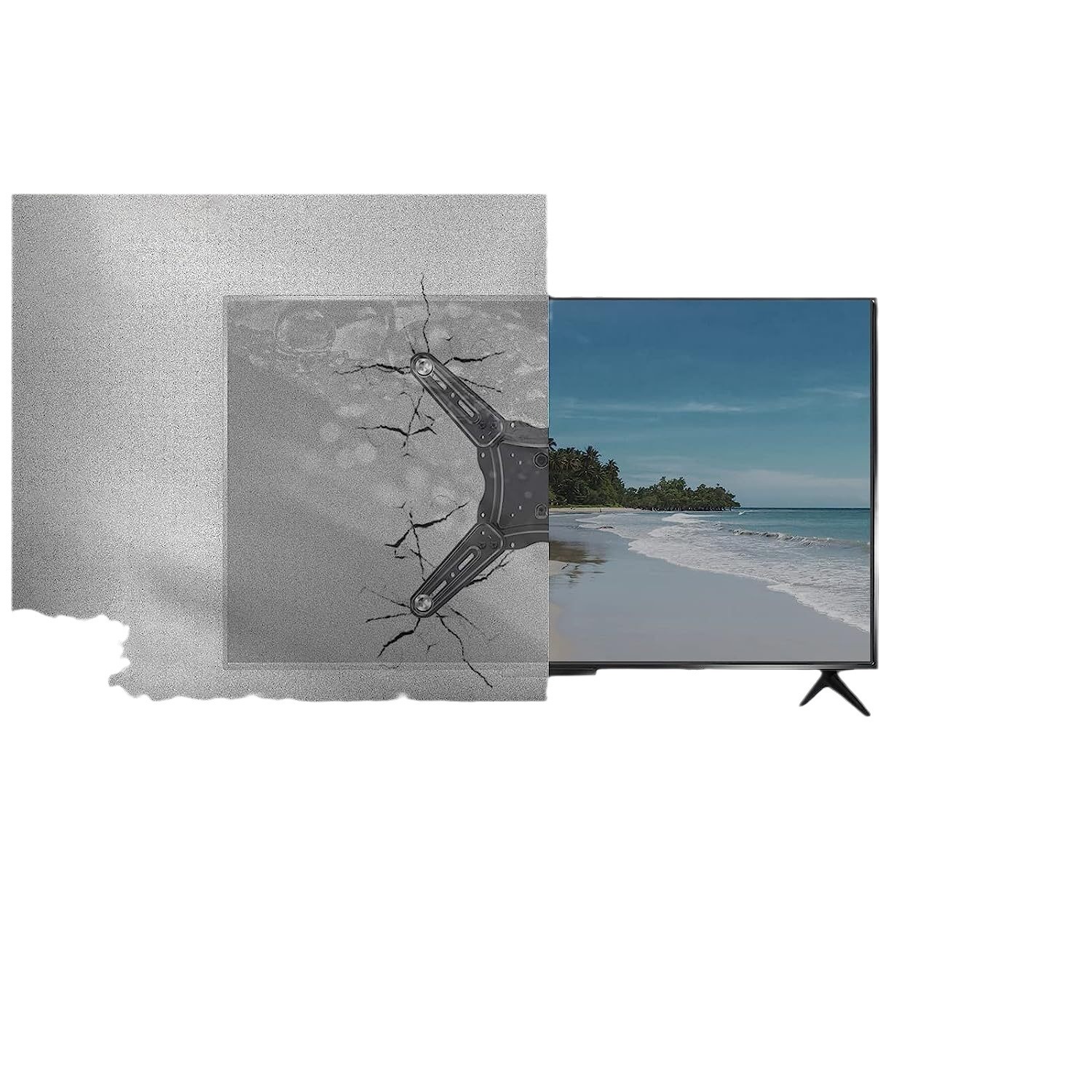 The TV stand leg of the smart TV is suitable for 40-inch 42-inch 43-inch 50-inch 55-inch TV