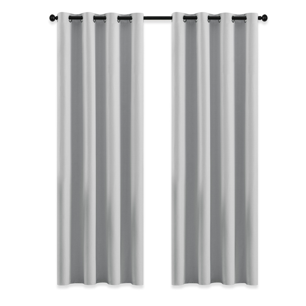 On behalf of the hair 100 shading curtains foreign trade Amazon Temu light thin film coating living room bedroom curtain finished wholesale